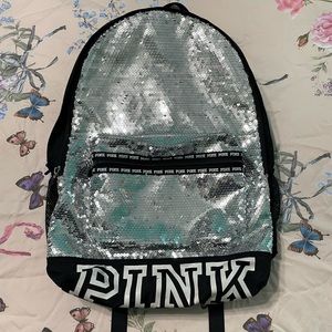 Victoria’s Secret PINK sequin black backpack